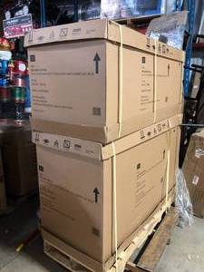 Husky 56 in. W x 22 in. D Heavy Duty 23-Drawer Combination Rolling Tool Chest and Top Tool Cabinet Set in Blue Costumer Returns See Pictures