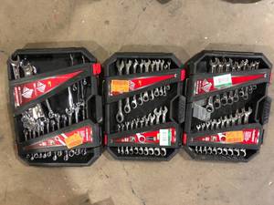 Lot of 3 Husky Combination Wrench Set some missing pcs Costumer Returns See Pictures