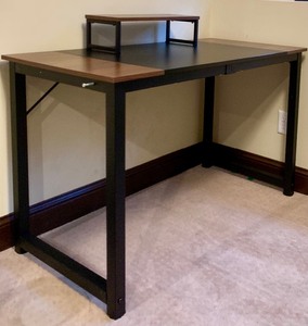 lot 46 image: Desk with Movable Computer Monitor Stand