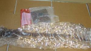 lot 27 image: Hairui Lighted Brown Alpine Tree with 450L Warm White Fairy Lights 4FT, Brown Twig Tree with Lights for Indoor Outdoor