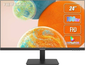 lot 7 image: Viewedge 24 Inch Monitors - FHD 1080p 100Hz (Supports 75hz) Computer Monitor 24 inch with Bluelight Filter HDMI VGA Ports, 100x100 mm VESA (Wall Mountable), Ultra Thin Bezel Designed