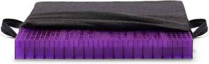 lot 48 image: Purple Royal Seat Cushion - Seat Cushion for The Car Or Office Chair - Temperature Neutral Grid