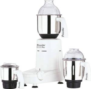 lot 81 image: Preethi Eco Plus Mixer Grinder, White, 3 Jar 8901225781380