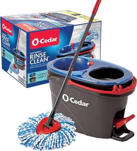 lot 96 image: O-Cedar EasyWring RinseClean Microfiber Spin Mop & Bucket Floor Cleaning System