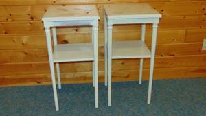 lot 51 image: 1930s Steel Nightstand Pair - 15 12W x 15D x 30 12H