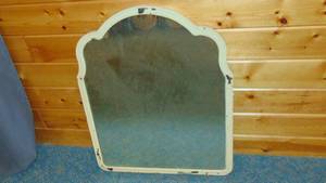 lot 53 image: 1930 Steel Wall Mirror - 23 12W x 29 12H