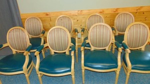 lot 55 image: 8 Piece Mixed lot of BanquetConference Room Chairs