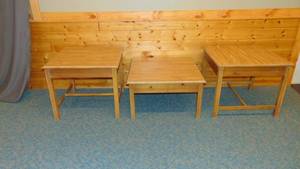 lot 71 image: Mixed Lot of Two Corner Tables and One Guest Table