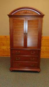 lot 91 image: Kimball Lodging Group Montserrat Landing Armoire 74H x 25W x 23 12D
