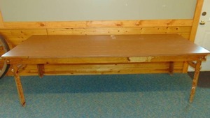 lot 97 image: Handmade Table 95W x 35D x 30H