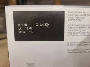 KK 2 Boxes of Peets Coffee Keurig Cups 10 Packs
