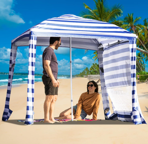 lot 104 image: CROWN SHADES Cabana Shelter Sun Shade Tent