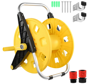 lot 331 image: Portable Garden Hose Reel-Holds 131-Feet Hose Of 58-Inch
