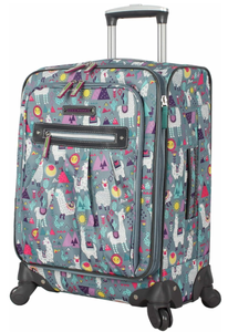 lot 333 image: Lily Bloom Luggage Carry On Expandable Design Pattern Suitcase