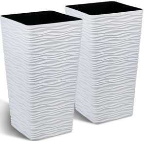 lot 337 image: Worth Garden 2-Pack Tall Tapered Planter