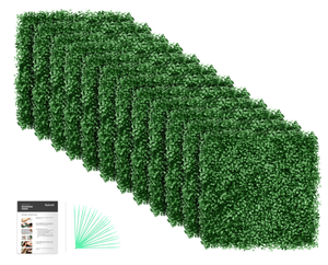 lot 339 image: Flybold Grass Wall Panels Pack of 12