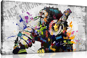 lot 394 image: Kepgonegu Large Canvas Wall Art Graffiti