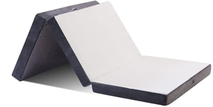 lot 399 image: Folding Mattress - Memory Foam Tri-Folding Mattress Cot