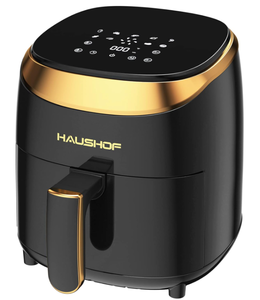 lot 403 image: HAUSHOF Air Fryer, 4.2 Quart Compact Small Oven with 9 Cooking Functions