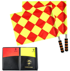 lot 443 image: Shinestone Soccer Referee Flag with Case Referee Equipment