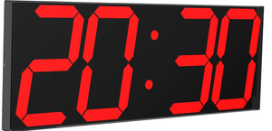 lot 445 image: CHKOSDA Digital LED Wall Clock, Oversize Wall Clock with 6 Numbers