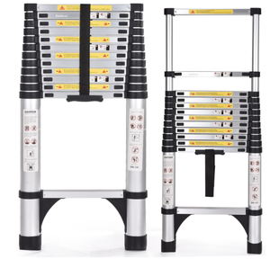 lot 238 image: JADDUO Telescoping Ladder 16.5 FT Extension Ladder Aluminum Lightweight