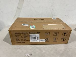 lot 393 image: 12 Pieces Cookware Granite Cooking Set