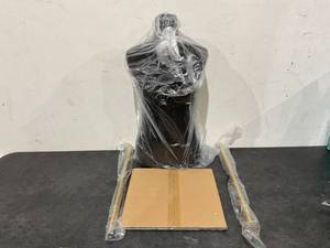lot 216 image: SHAREWIN Dress Form Mannequin for Sewing Female Black Linen Fabric Manikin Torso with Detachable Adjustable Height 50-70
