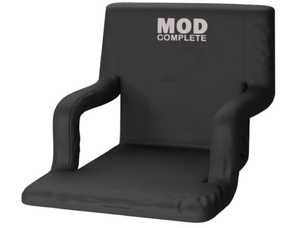 lot 260 image: MOD Complete Stadium Seat Chair for Bleachers or Benches, Padded Cushion Armrest and Back Support
