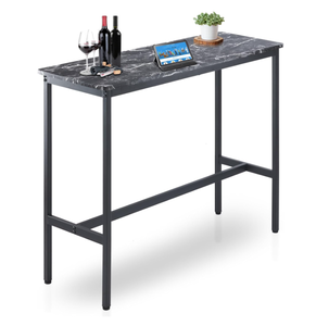 lot 290 image: Rongbuk 44.5 Bar Table,Pub Table with Adjustable Feet