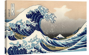 lot 294 image: Wieco Art Great Wave of Kanagawa Katsushika Hokusai Extra Large Modern Gallery Wrapped