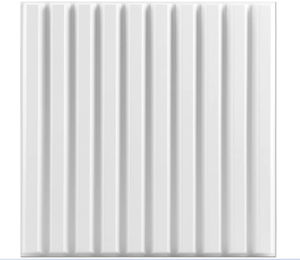 lot 295 image: Stickgoo Music Strings Design 3D Wall Panels - White
