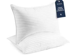 lot 523 image: Beckham Hotel Collection Bed Pillows King Size Set of 2 - Down Alternative