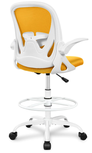 lot 26 image: Primy Drafting Chair Tall Office Chair with Flip-up Armrests