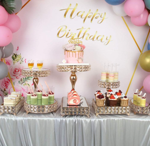 lot 153 image: HOLPPO Cupcake Stand New Crystal Dessert Table Display Stand