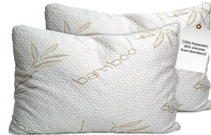 lot 154 image: Sleepsia King Size Viscose Derived Bamboo Pillow (Set of 2)