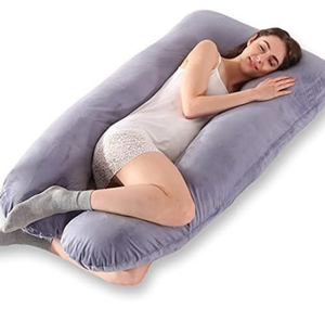 lot 485 image: U Shaped Pregnancy Pillow, Velvet Cover