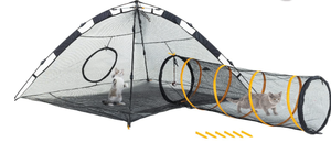 lot 486 image: ITENT Cat Tent for Indoor and Outdoor Cat Enclosures Tunnel and Playhouse