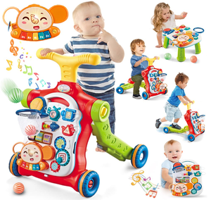 lot 492 image: Baby Walker 5 in 1,VATOS Sit-to-Stand Learning Walker