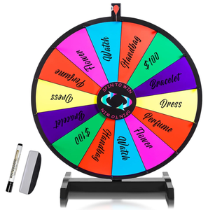 lot 304 image: iElyiEsy Prize Wheel with Folding Tripod Floor Stand Adjustable