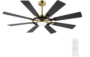 lot 52 image: ELEHINSER 60 Inch Ceiling Fan with Lights and Remote Control