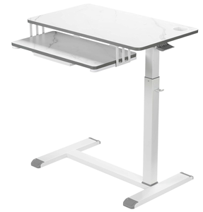 lot 59 image: ETHU Overbed Table with Wheels, Upgrade Medical Table with Drawer