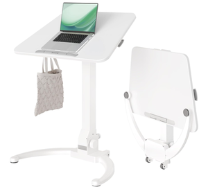 lot 61 image: Claiks Mobile Standing Desk, Small Rolling Standing Desk