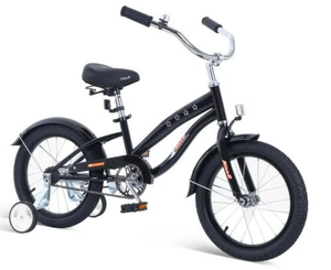 lot 64 image: Nice C Kids Bike with Coaster Brake and Training Wheels, Boys Girls