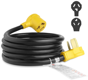 lot 80 image: 10FT 3 Prong Dryer Extension Cord, 30 Amp NEMA 10-30P to 10-30R EV Extension Cord