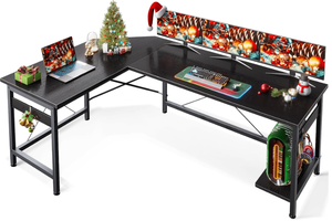 lot 84 image: Coleshome 59 L Shaped Corner Computer Desk