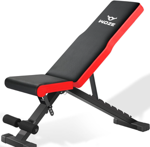 lot 533 image: WOZE Adjustable Weight Bench, Foldable Workout Bench
