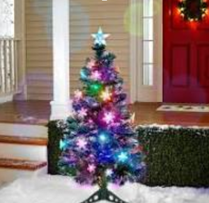 lot 540 image: Juegoal Pre-Lit Artificial Mini Christmas Tree