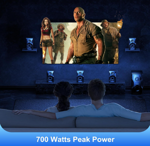 lot 81 image: Bobtot Surround Sound Speakers Home Theater Systems - 700 Watts