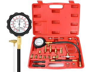lot 559 image: BETOOLL 0-140PSI Fuel Injector Injection Pump Pressure Tester Gauge Kit